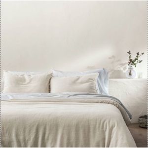 Casaluna linen comforter & sham set heavyweight